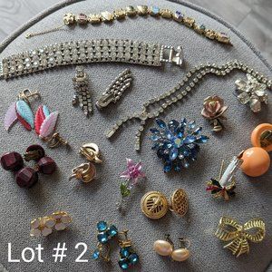 Lot # 2 Vintage Costume Jewelry